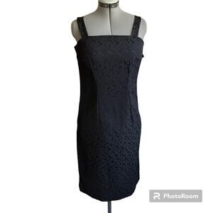 Vintage Black 90s Y2K Event Tank Dress Women’s Size 10P Whimsigoth Witchy